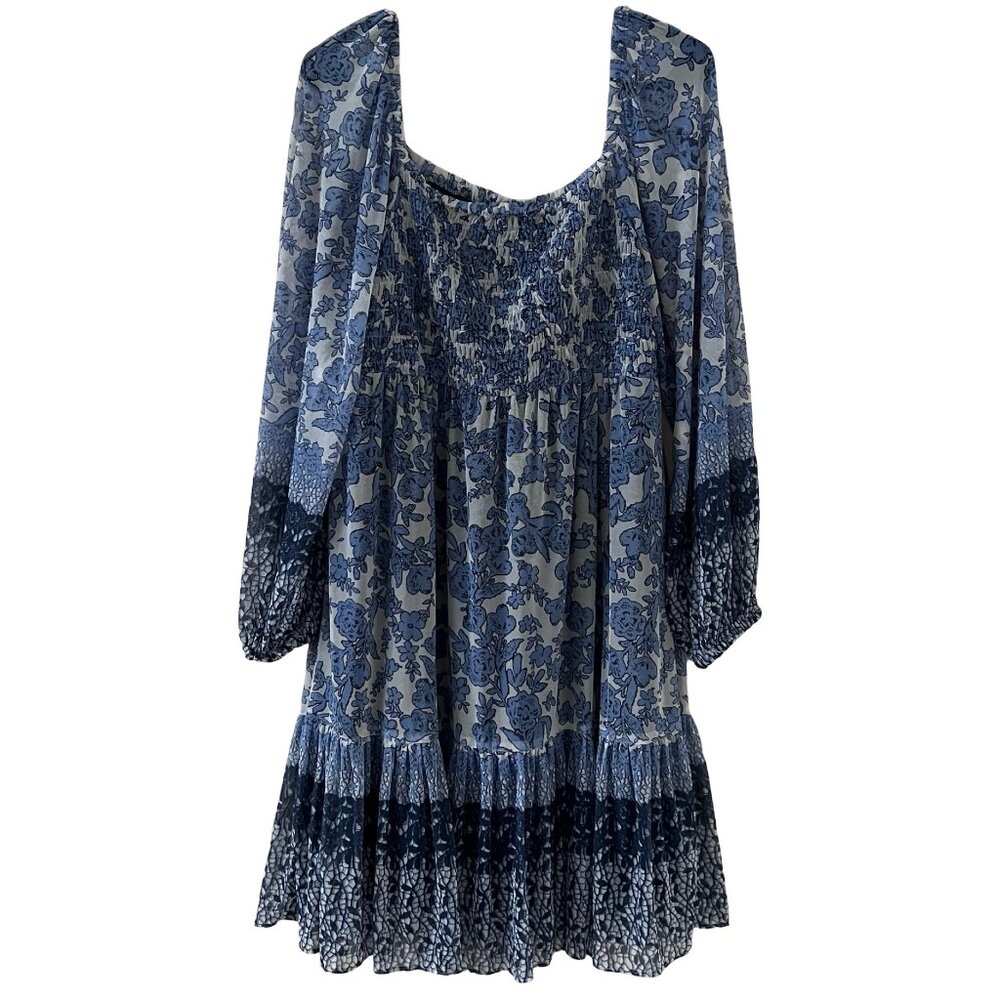 Taylor Long Sleeve Tiered Floral Dress